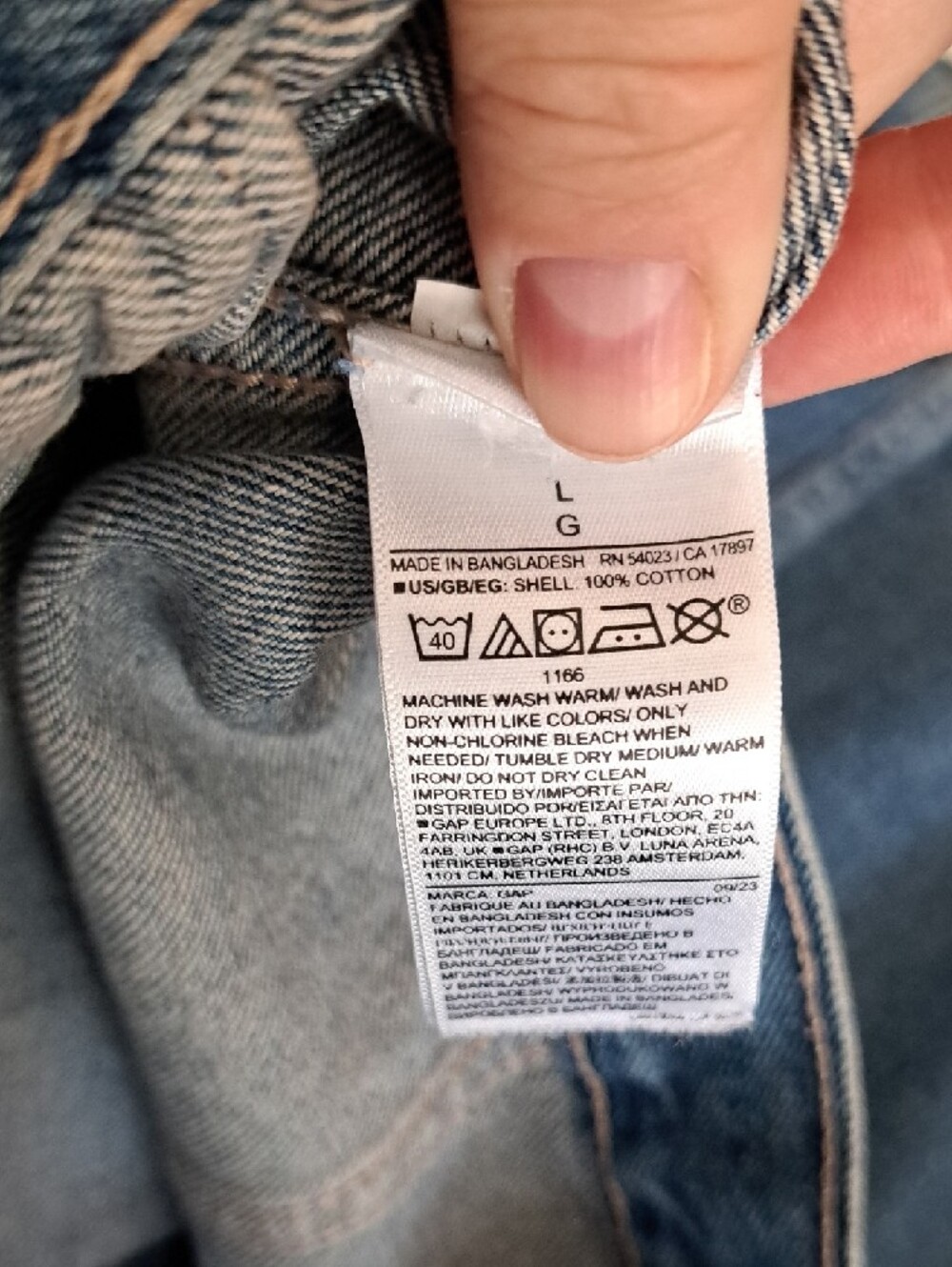 GAP Factory Classic Blue Denim Jean Jacket - Picture 5 of 5